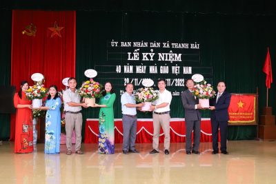 [TRƯỜNG THCS THANH HẢI] TỔ CHỨC KỶ NIỆM 40 NĂM NGÀY NHÀ GIÁO VIỆT NAM