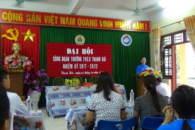 [Trường THCS Thanh Hải] Hình ảnh về Đại hội công đoàn nhiệm kỳ 2017-2022