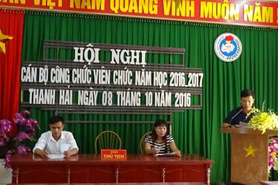 Hội nghị cán bộ công chức viên chức năm học 2016 – 2017