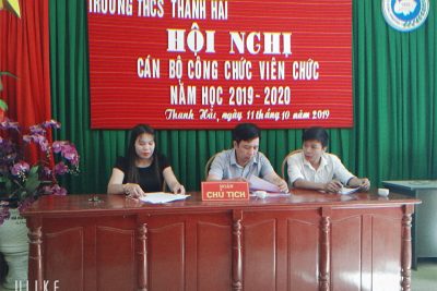 Hội nghị cán bộ công chức viên chức năm học 2019-2020