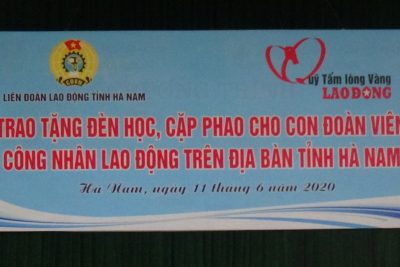 TRƯỜNG THCS THANH HẢI – NHẬN ĐÈN HỌC VÀ CẶP PHAO CỨU SINH